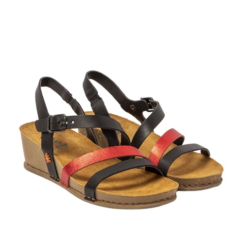 ART Damen 1930 I Live Sandale, Nappa Multi Schwarz, 39 EU von ART