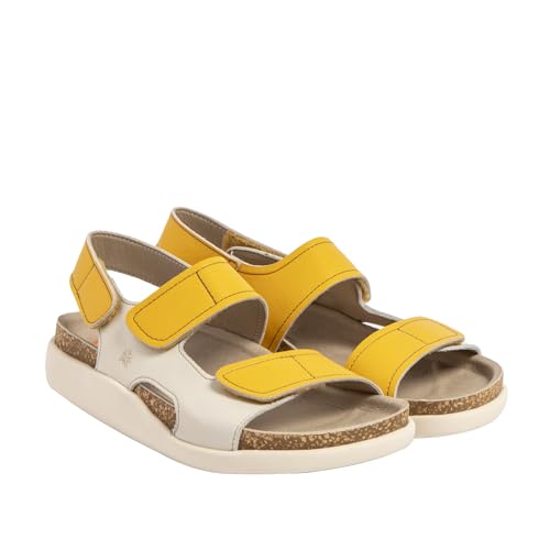 ART Unisex 1388 Biarritz Sandale, Nappa Yellow Cream, 41 EU von ART