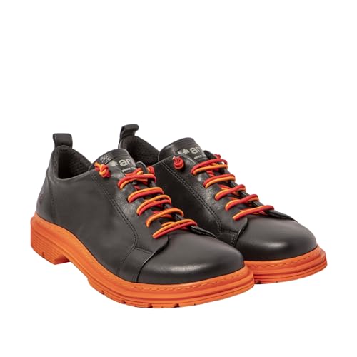 ART Unisex 1897 Birmingham Sneaker, Nappa, Schwarz, Orange, 36 EU von ART