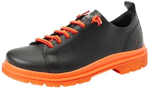 ART Unisex 1897 Birmingham Sneaker, Nappa, Schwarz, Orange, 37 EU von ART