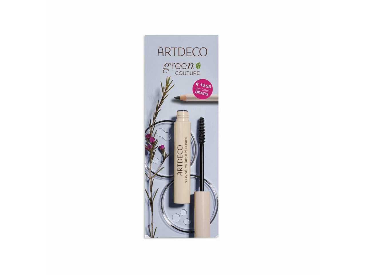 ARTDECO Lidschatten-Palette Green Coutour Set = Natural Volume Mascara 9 ml + Smooth Eye Liner 1,4 von ARTDECO