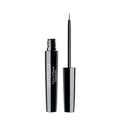 ARTDECO Vinyl Effect Eyeliner Long-Lasting - Flüssiger Eye Liner langanhaltend und wasserfest, glänzender Gloss Effekt, schwarz - 1 x 4,5 ml von Artdeco