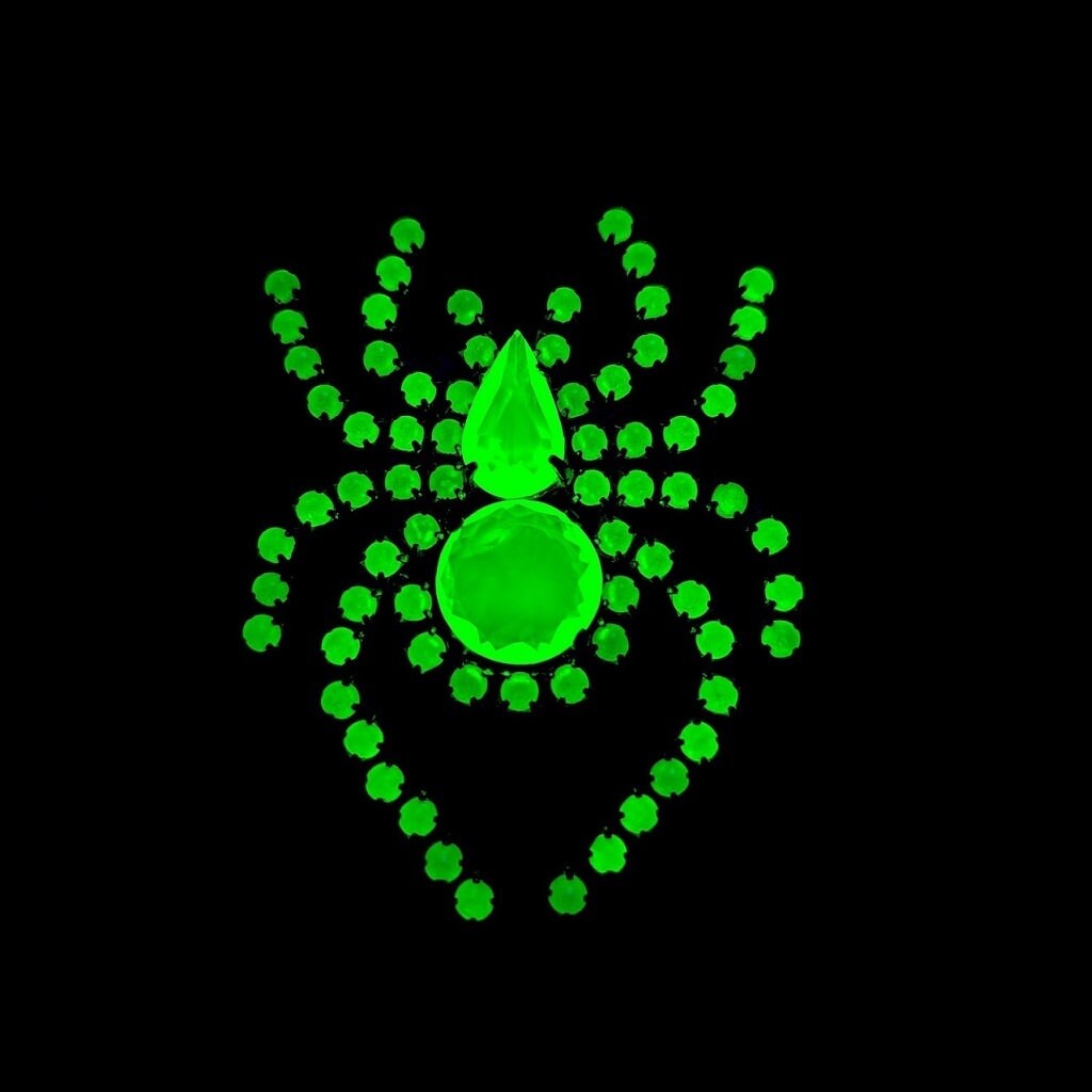 Art Deco Uranglas Schmuck Spinne Brosche von ARTDECO1930ETSY