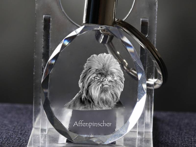 Affenpinscher , Hund Kristall Schlüsselbund, Hohe Qualität, Außergewöhnliche Geschenk von ARTDOGshop