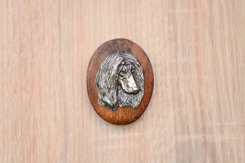 Afghan Hound, Stegklammer Aus Holz Mit Darstellung Eines Hundes von ARTDOGshop