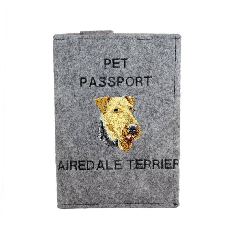 Airedale Terrier - Schoner Für Einen Pass Den Hund Mit Gesticktem Muster. Neuheit Airedale Terrier - Schoner Für Einen Pass Den Hund Mit Gesticktem Muster. Neuheit von ARTDOGshop