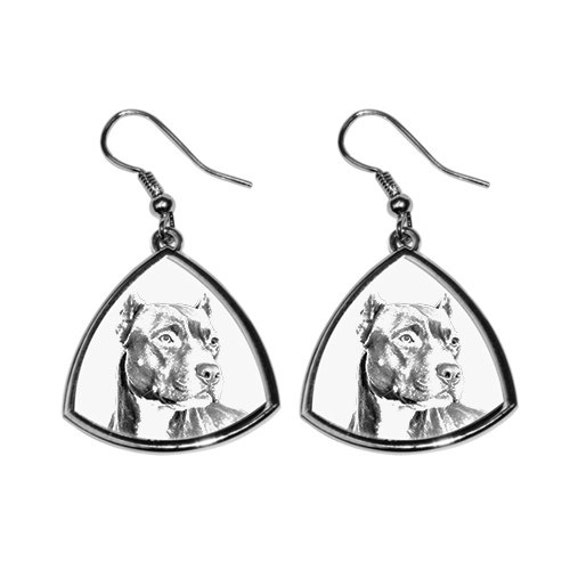 American Pit Bull Terrier - Neue Kollektion Der Ohrringe Mit Bild Rassehunde, Schön Geschenk von ARTDOGshop
