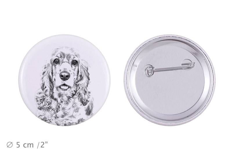 Anstecker Mit Einem Hund - American Cocker Spaniel von ARTDOGshop