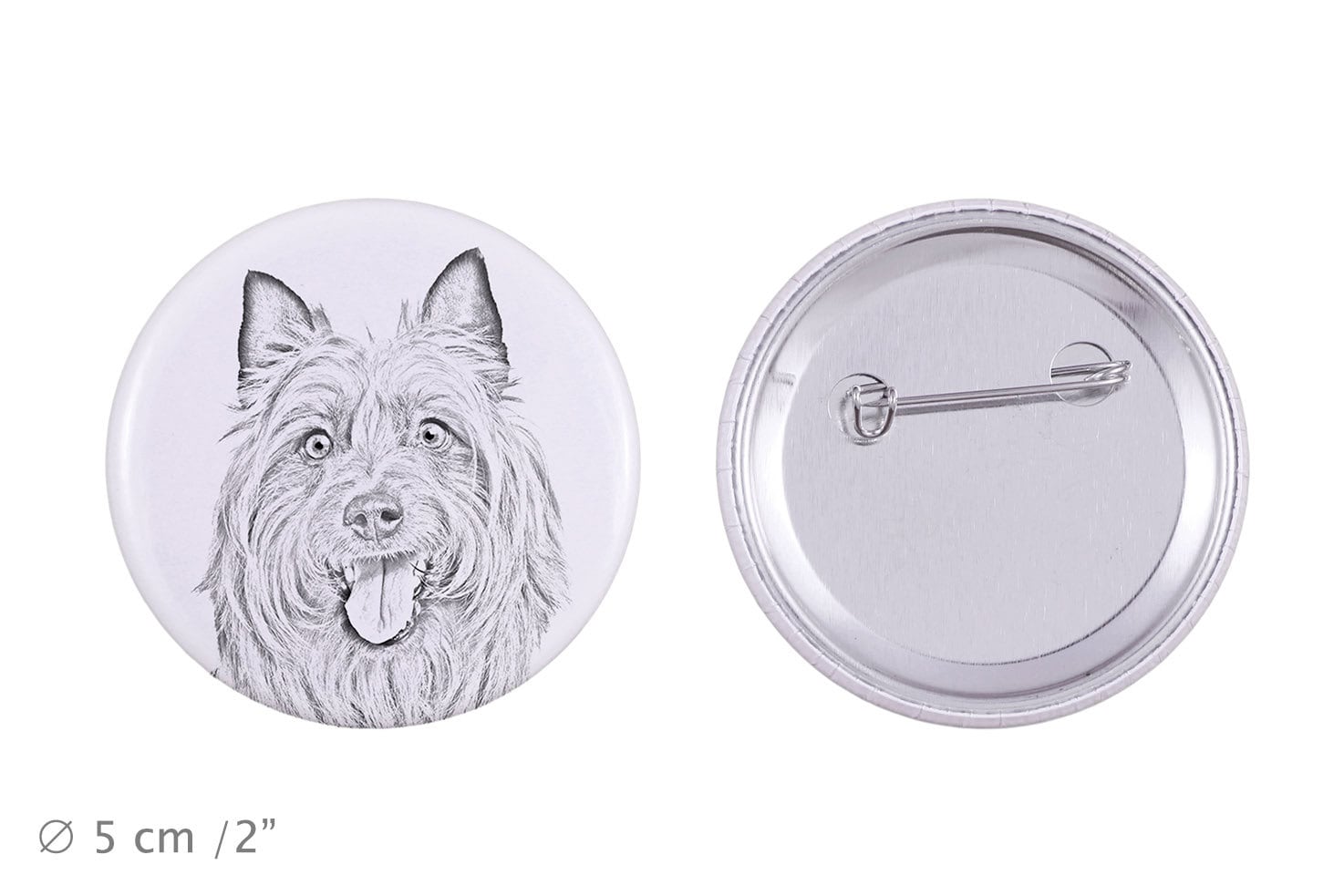 Anstecker Mit Einem Hund - Australian Terrier von ARTDOGshop