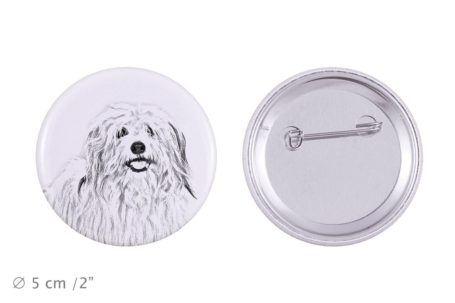Anstecker Mit Einem Hund - Coton De Tuléar von ARTDOGshop