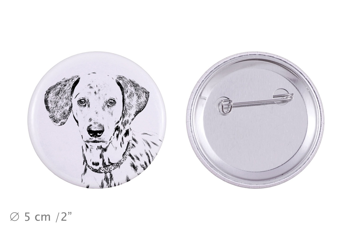 Anstecker Mit Einem Hund - Dalmatiner von ARTDOGshop