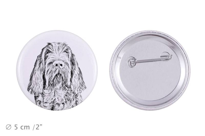 Anstecker Mit Einem Hund - Spinone Italiano von ARTDOGshop
