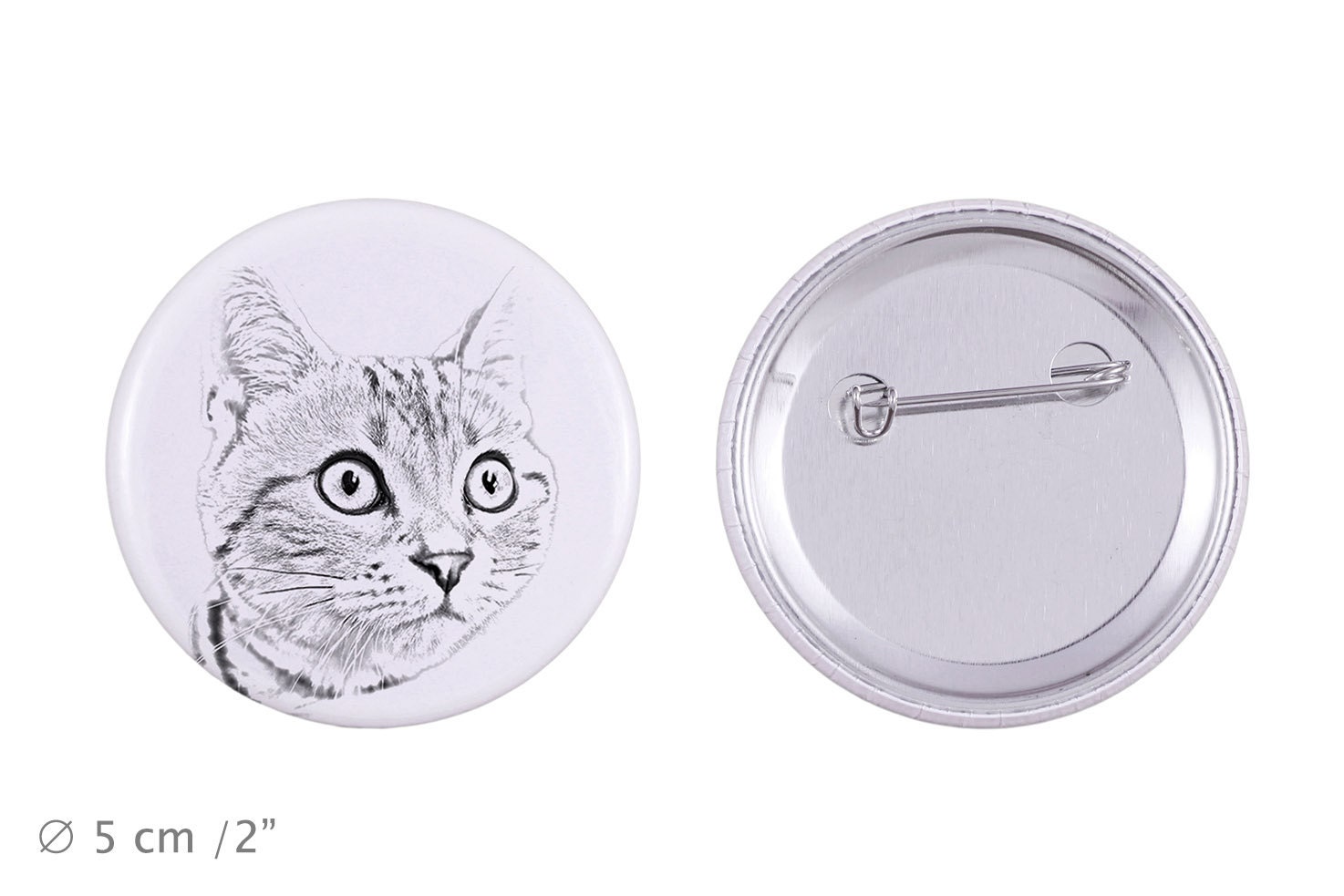 Anstecker Mit Einem Katze - American Shorthair von ARTDOGshop