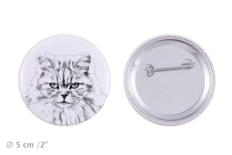 Anstecker Mit Einem Katze -British Longhair von ARTDOGshop