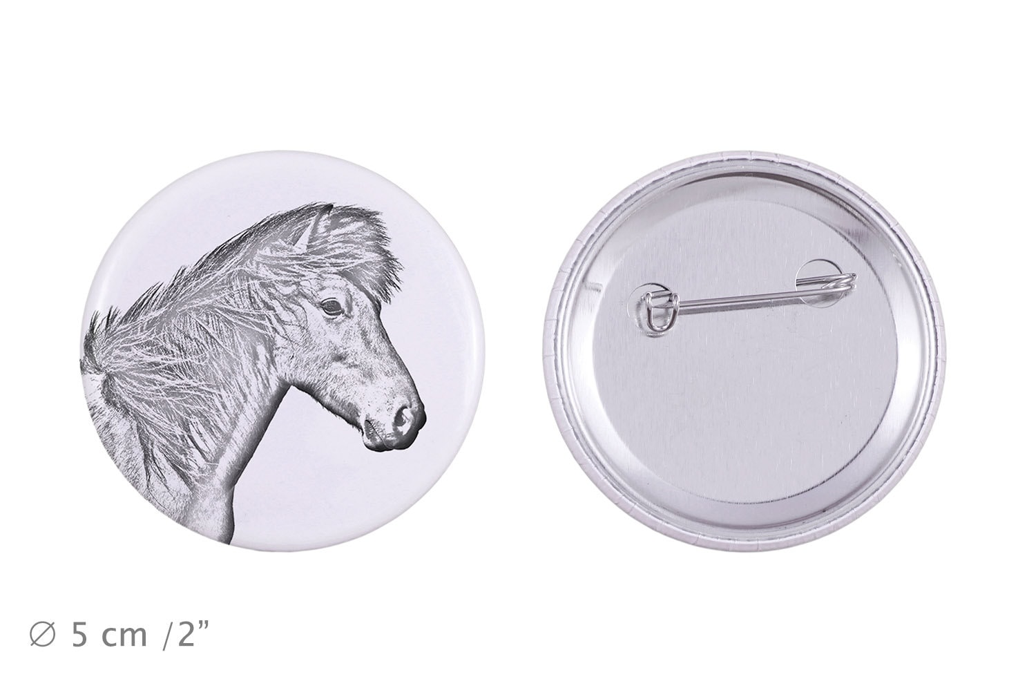 Anstecker Mit Einem Pferd - Islandpferd von ARTDOGshop