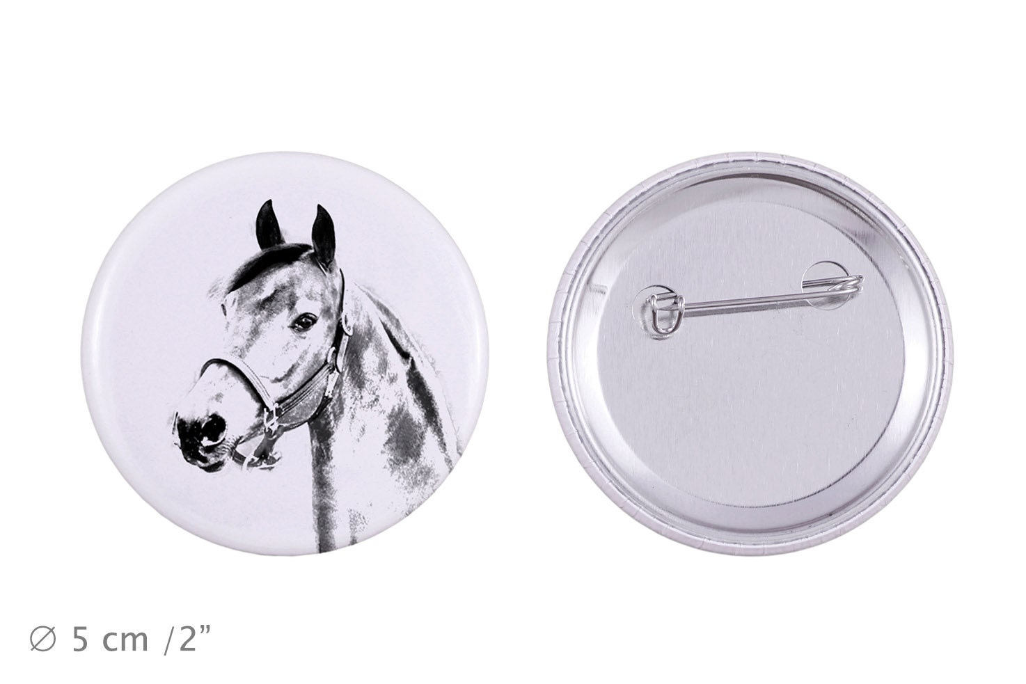 Anstecker Mit Einem Pferd - Morgan von ARTDOGshop