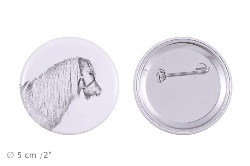 Anstecker Mit Einem Pferd - Shetlandpony von ARTDOGshop