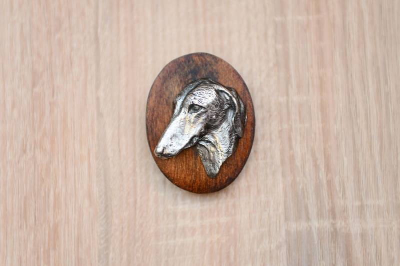 Azawakh, Stegklammer Aus Holz Mit Darstellung Eines Hundes Azawakh, Stegklammer Aus Holz Mit Darstellung Eines Hundes von ARTDOGshop