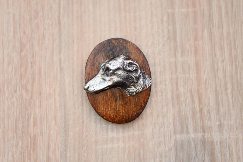 Azawakh, Stegklammer Aus Holz Mit Darstellung Eines Hundes Azawakh, Stegklammer Aus Holz Mit Darstellung Eines Hundes von ARTDOGshop