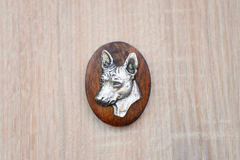 Basenji, Stegklammer Aus Holz Mit Darstellung Eines Hundes Basenji, Stegklammer Aus Holz Mit Darstellung Eines Hundes von ARTDOGshop