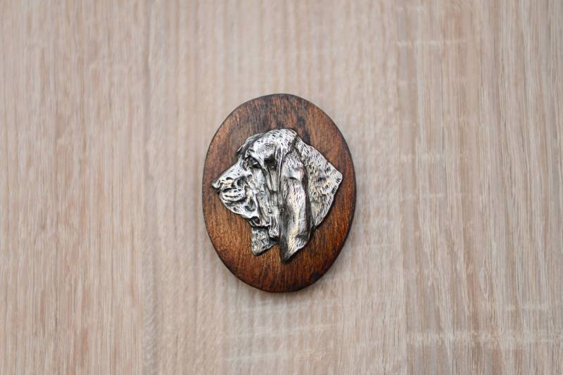 Basset , Stegklammer Aus Holz Mit Darstellung Eines Hundes Basset , Stegklammer Aus Holz Mit Darstellung Eines Hundes von ARTDOGshop