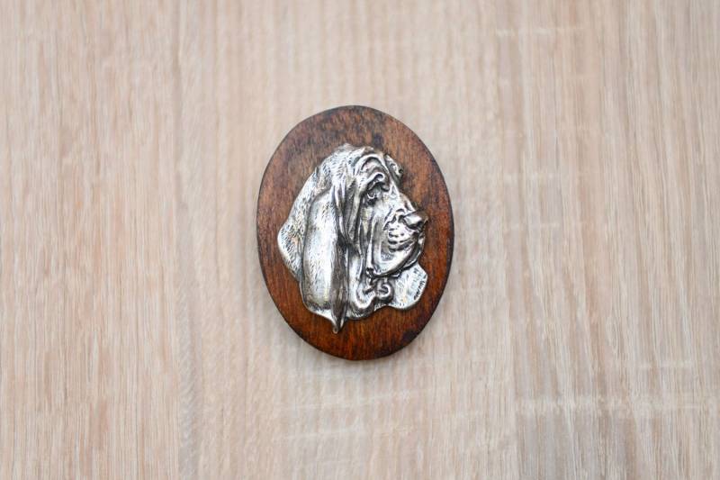 Basset , Stegklammer Aus Holz Mit Darstellung Eines Hundes von ARTDOGshop