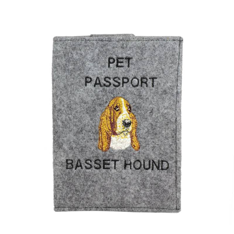 Basset Hound - Schoner Für Einen Pass Den Hund Mit Gesticktem Muster. Neuheit von ARTDOGshop