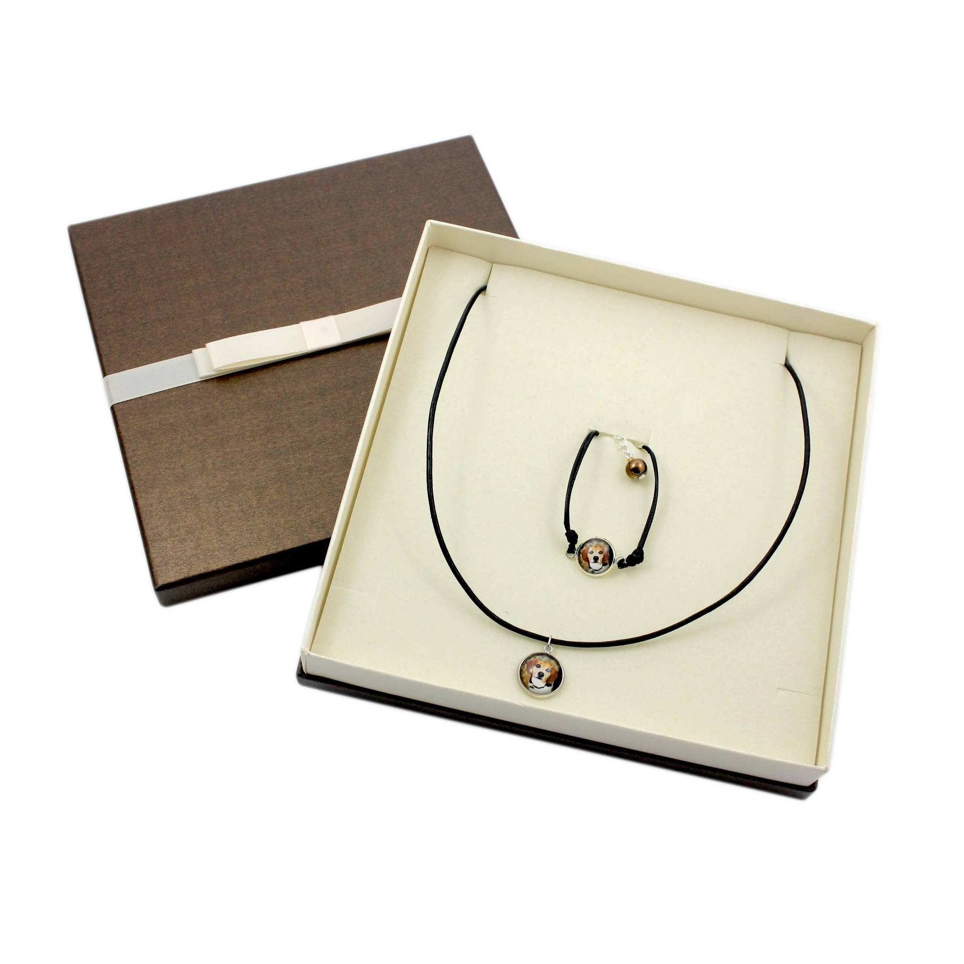 Beagle. Schmuck Mit Box Für Leute, Die Hunde Lieben. Armband Und Halskette. Photojewelry. Handgefertigt von ARTDOGshop