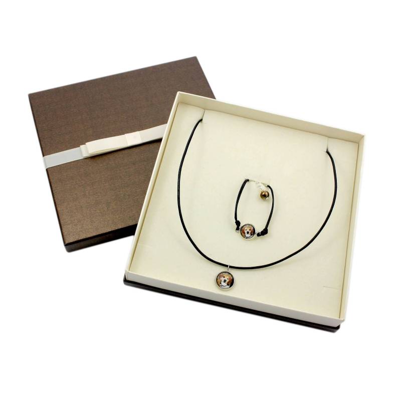 Beagle. Schmuck Mit Box Für Leute, Die Hunde Lieben. Armband Und Halskette. Photojewelry. Handgefertigt von ARTDOGshop