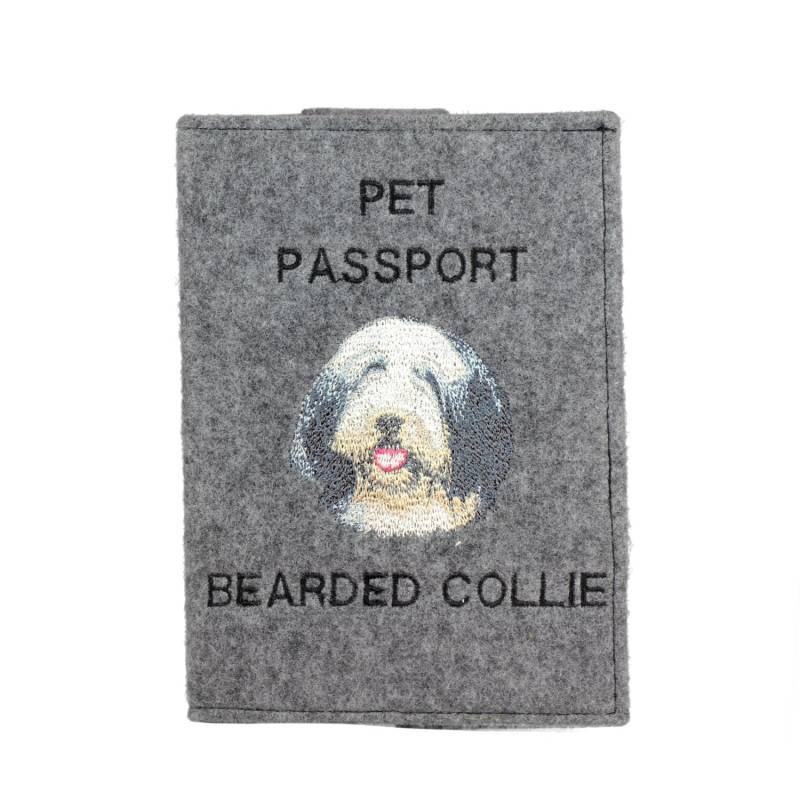 Bearded Collie - Schoner Für Einen Pass Den Hund Mit Gesticktem Muster. Neuheit Bearded Collie - Schoner Für Einen Pass Den Hund Mit Gesticktem Muster. Neuheit von ARTDOGshop