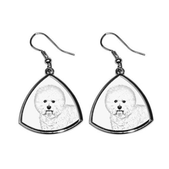 Bichon Frise - Neue Kollektion Der Ohrringe Mit Bild Rassehunde, Schön Geschenk von ARTDOGshop