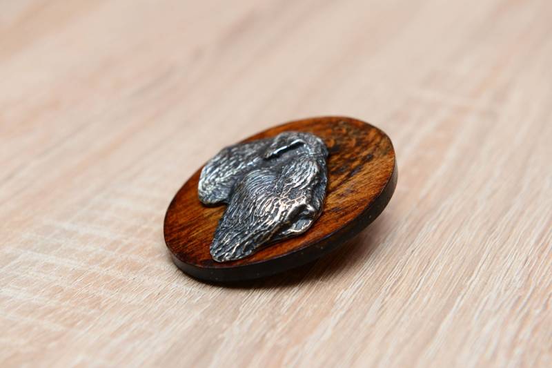 Black Russian Terrier , Stegklammer Aus Holz Mit Darstellung Eines Hundes Black Russian Terrier , Stegklammer Aus Holz Mit Darstellung Eines Hundes von ARTDOGshop