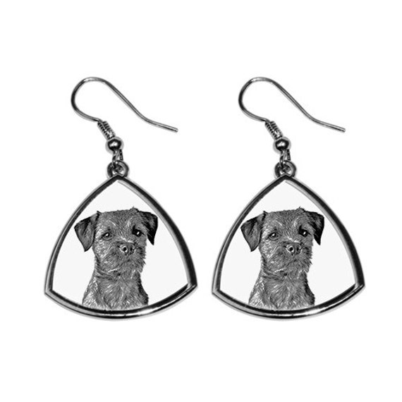 Border Terrier - Neue Kollektion Der Ohrringe Mit Bild Rassehunde, Schön Geschenk von ARTDOGshop