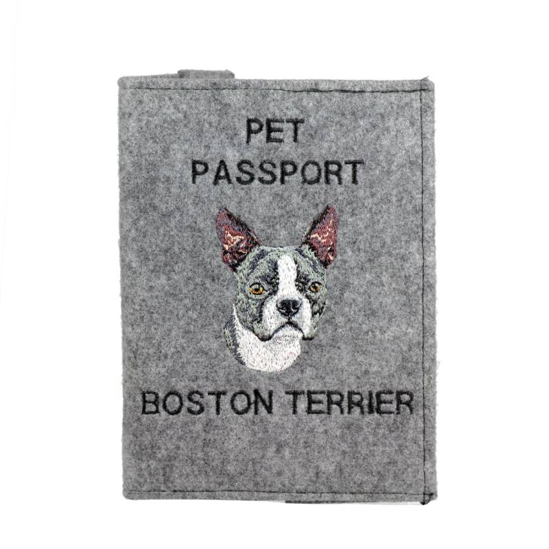 Boston Terrier - Schoner Für Einen Pass Den Hund Mit Gesticktem Muster. Neuheit von ARTDOGshop
