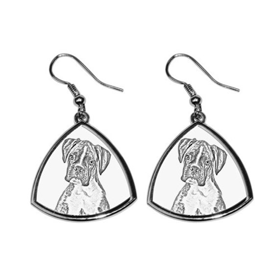 Boxer - Neue Kollektion Der Ohrringe Mit Bild Rassehunde, Schön Geschenk von ARTDOGshop