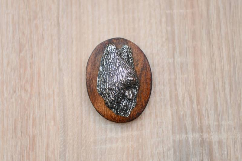 Briard, Stegklammer Aus Holz Mit Darstellung Eines Hundes von ARTDOGshop