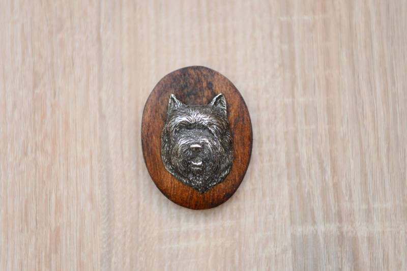 Cairn Terrier, Stegklammer Aus Holz Mit Darstellung Eines Hundes Cairn Terrier, Stegklammer Aus Holz Mit Darstellung Eines Hundes von ARTDOGshop