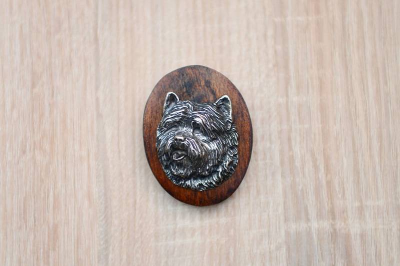 Cairn Terrier, Stegklammer Aus Holz Mit Darstellung Eines Hundes Cairn Terrier, Stegklammer Aus Holz Mit Darstellung Eines Hundes von ARTDOGshop