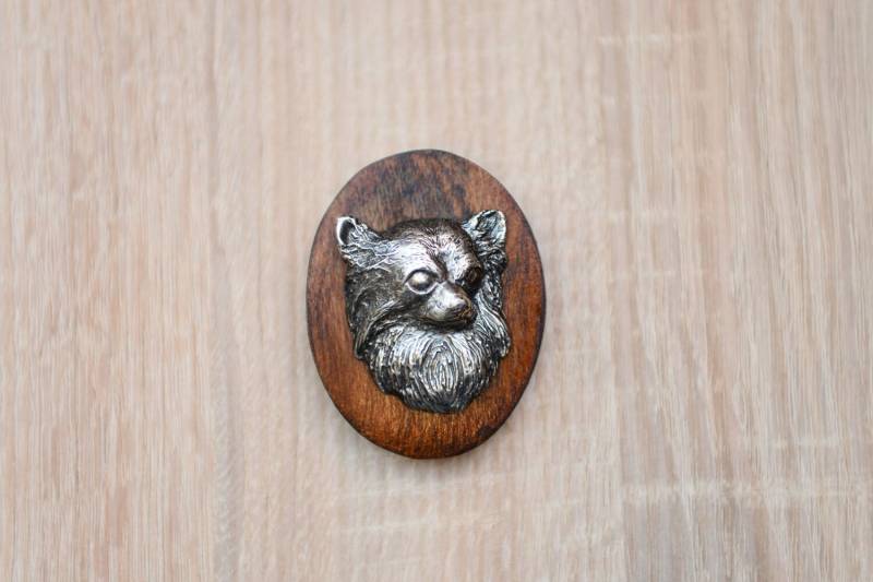 Chihuahua, Stegklammer Aus Holz Mit Darstellung Eines Hundes Chihuahua, Stegklammer Aus Holz Mit Darstellung Eines Hundes von ARTDOGshop