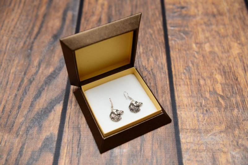 Dackel - Versilberte Ohrringe Mit Bild Des Rassenhundes von ARTDOGshop