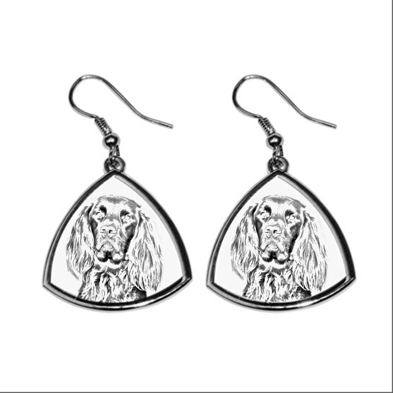 Deutsch Langhaar - Neue Kollektion Der Ohrringe Mit Bild Rassehunde, Schön Geschenk von ARTDOGshop