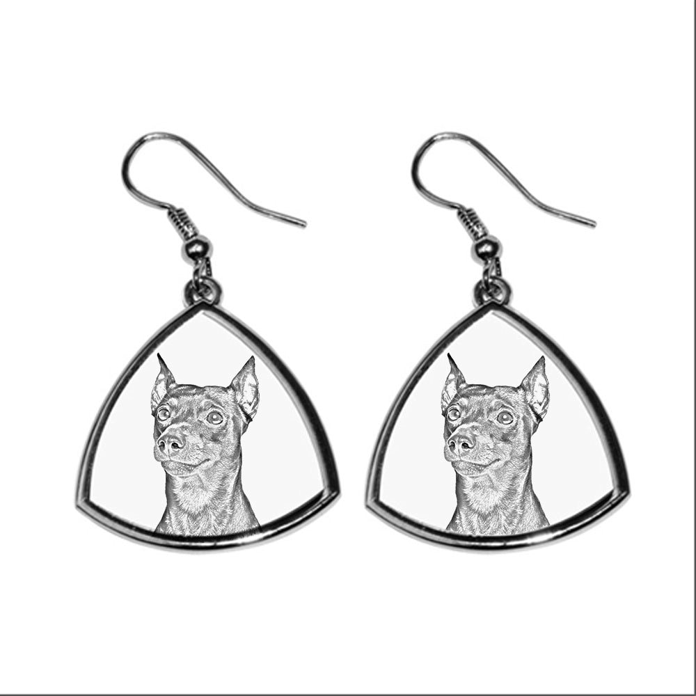 Deutsche Pinscher - Neue Kollektion Der Ohrringe Mit Bild Rassehunde, Schön Geschenk von ARTDOGshop