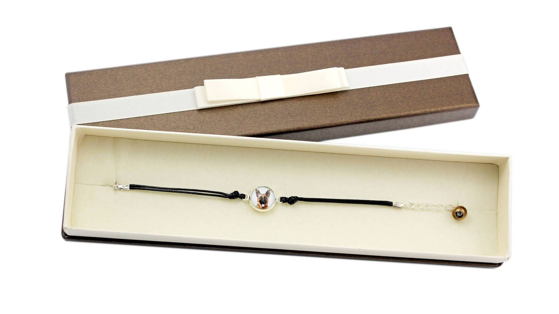 Deutsche Schäferhund . Armband Mit Kasten Für Hundeliebhaber. Foto-Schmuck. Handarbeit | Handmade von ARTDOGshop