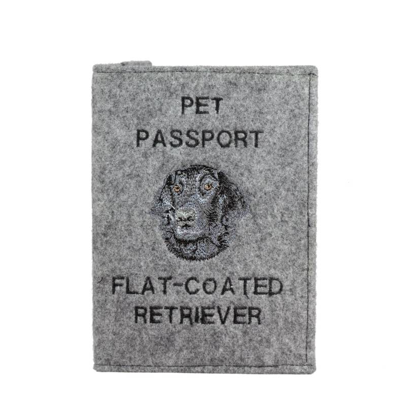 Flat-Coated Retriever - Schoner Für Einen Pass Den Hund Mit Gesticktem Muster. Neuheit Flat-Coated Retriever - Schoner Für Einen Pass Den Hund Mit Gesticktem Muster. Neuheit von ARTDOGshop