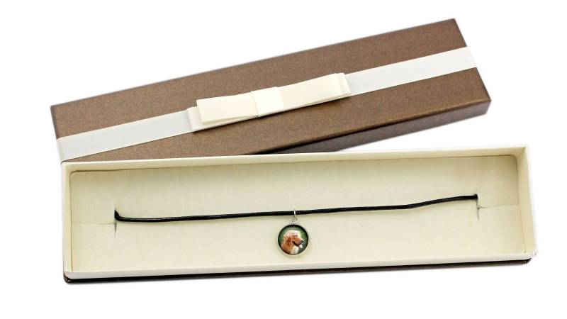 Golden Retriever . Halskette, Anhänger Mit Box Für Leute, Die Hunde Lieben. Photojewelry. Handgefertigt von ARTDOGshop