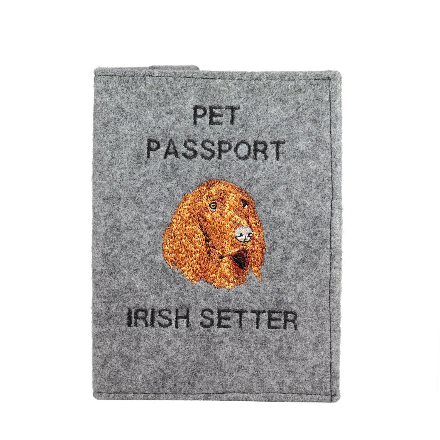 Irish Setter - Schoner Für Einen Pass Den Hund Mit Gesticktem Muster. Neuheit von ARTDOGshop