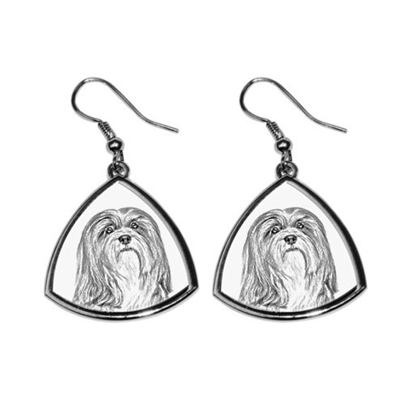 Lhasa Apso, Löwenhund - Neue Kollektion Der Ohrringe Mit Bild Rassehunde, Schön Geschenk von ARTDOGshop