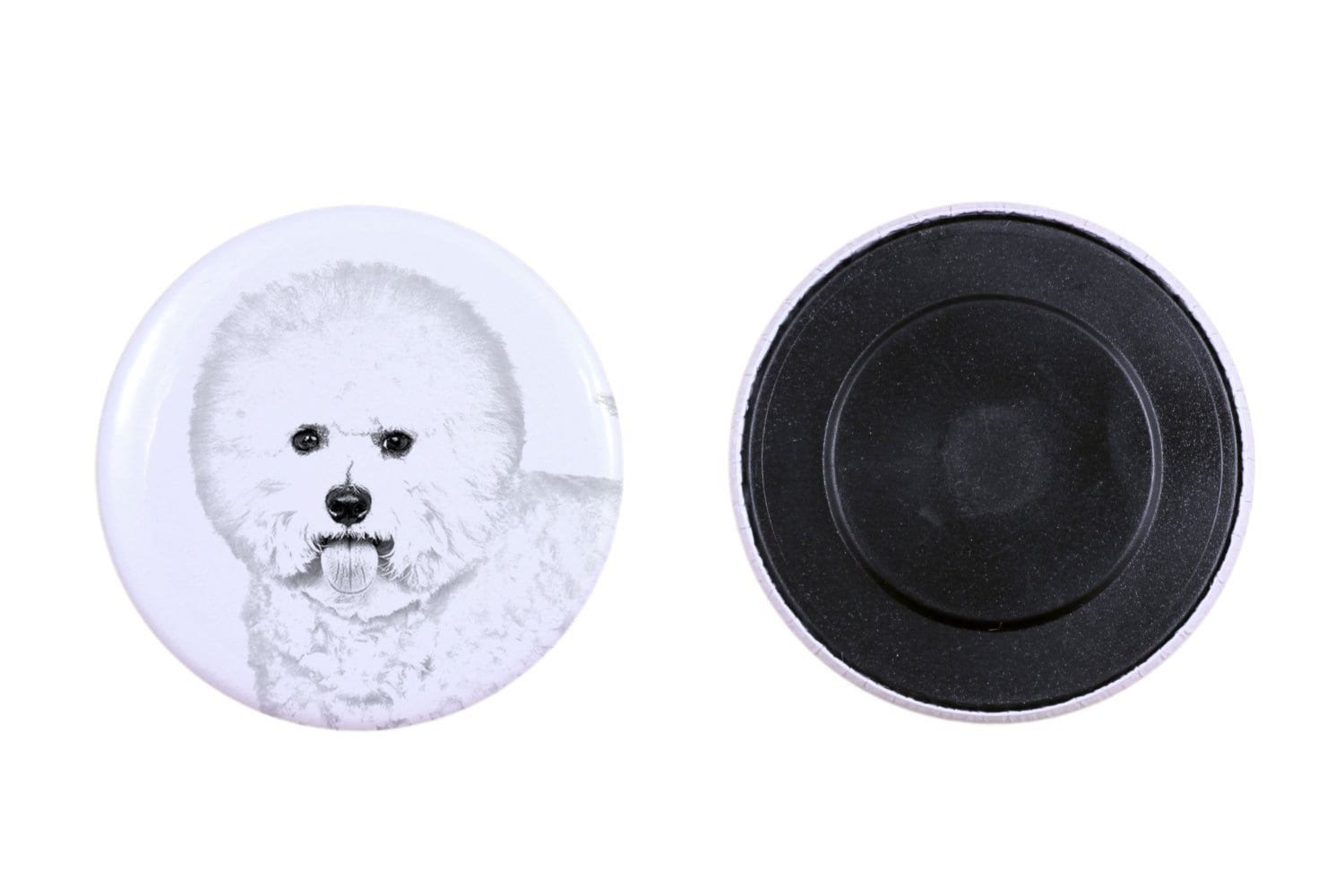 Magnet Mit Einem Hund - Bichon Frise von ARTDOGshop