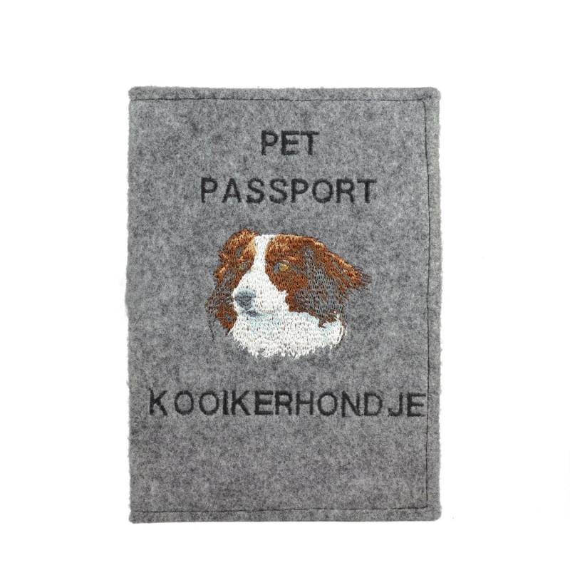 Nederlandse Kooikerhondje - Schoner Für Einen Pass Den Hund Mit Gesticktem Muster. Neuheit Nederlandse Kooikerhondje - Schoner Für Einen Pass Den Hund Mit Gesticktem Muster. Neuheit von ARTDOGshop