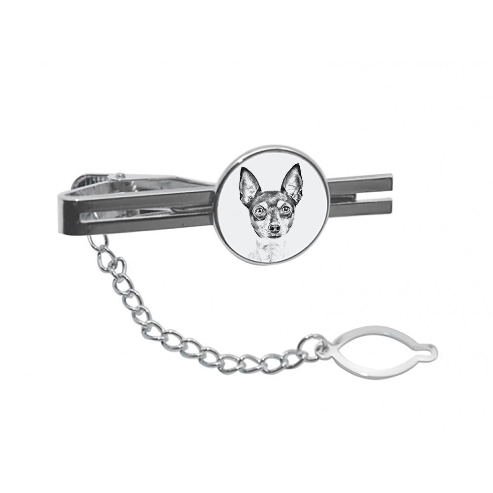New American Toy Terrier - Krawattennadel Mit Hundebild New American Toy Terrier - Krawattennadel Mit Hundebild von ARTDOGshop
